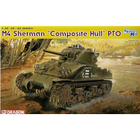 Dragon 1/35 M4 Sherman "Composite Hull" PTO Plastic Model Kit DR6740