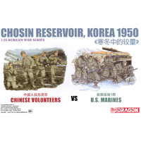 Dragon 1/35 Chosin Reservoir Korea 1950 Chinese Volunteer vs. U.S. Marines Plastic Model Kit 6811