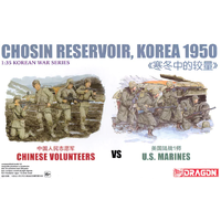 Dragon 1/35 Chosin Reservoir Korea 1950 Chinese Volunteer vs. U.S. Marines Plastic Model Kit 6811