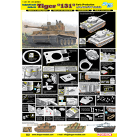 Dragon 1/35 Pz.Kpfw.VI Ausf.E Sd.Kfz.181 Tiger I "131" Early Production s.Pz.Abt.504 Tunisia Plastic Model Kit DR6820