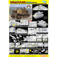 Dragon 1/35 Sd.Kfz.138/1 Geschützwagen 38 H für s.IG.33/1 Initial Production (Smart Kit) Plastic Model Kit DR6857