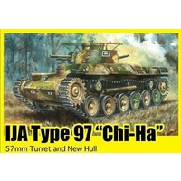Dragon 1/35 IJA Type 97 "Chi-Ha" w/57mm Gun and New Hull Plastic Model Kit DR6875