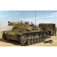 Dragon 1/35 DAK 15cm s.IG.33 auf Fgst.Pz.III Plastic Model Kit DR6904