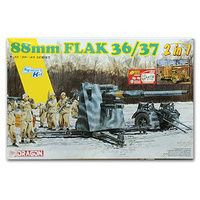 Dragon 1/35 88mm Flak 36/37 (2 in 1) Plastic Model Kit [6923]