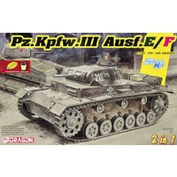 Dragon 1/35 Pz.Kpfw.III Ausf.E/F (2 in 1) Plastic Model Kit 6944