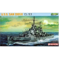 Dragon 1/700 U.S.S. San Diego CL-53 Plastic Model Kit