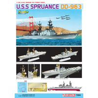 Dragon 1/700 USS Spruance Premium Plastic Model Kit DR7084