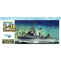 Dragon 1/700 German Z-38 Destroyer (Smart Kit) Plastic Model Kit DR7134
