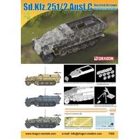 Dragon 1/72 Sd.Kfz.251/2 Ausf.C Rivetted Version mit Granatwerfer Plastic Model Kit DR7308