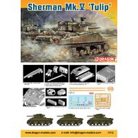 Dragon 1/72 Sherman Mk.V 'Tulip' Plastic Model Kit DR7312