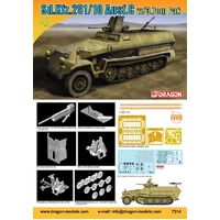Dragon 1/72 Sd.Kfz.251/10 Ausf.C w/3.7cm PaK Plastic Model Kit 7314
