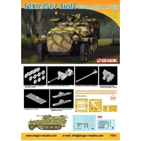 Dragon 1/72 Sd.Kfz.251/7 Ausf.C w/2.8cm Spzb 41 AT Gun Plastic Model Kit 7315