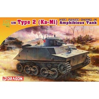 Dragon 1/72 IJN Type 2 (Ka-Mi) Amphibious Tank Plastic Model Kit 7435