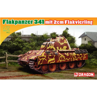 Dragon 1/72 Flakpanzer 341 mit 2cm Flakvierling Plastic Model Kit DR7487