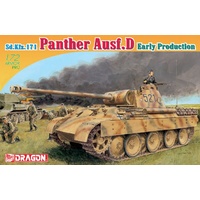 Dragon 1/72 Sd.Kfz.171 Panther Ausf.D Early Production Plastic Model Kit DR7494