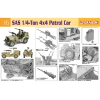 Dragon 1/6 SAS 1/4-Ton 4X4 Patrol Car Plastic Model Kit