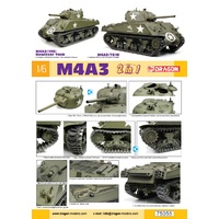 Dragon 1/6 M4A3 105mm Howitzer Tank / M4A3(75)W (2 in 1) Plastic Model Kit 75055