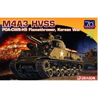 Dragon 1/72 M4A3 HVSS POA-CWS-H5 Flamethrower, Korean War Plastic Model Kit DR7524
