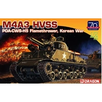 Dragon 1/72 M4A3 HVSS POA-CWS-H5 Flamethrower, Korean War Plastic Model Kit DR7524