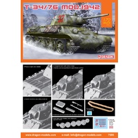 Dragon 1/72  T-34/76 Mod.1942 Plastic Model Kit DR7595
