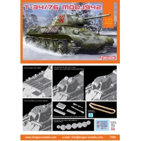 Dragon 1/72  T-34/76 Mod.1942 Plastic Model Kit DR7595