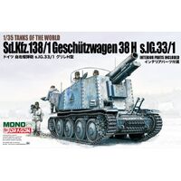 Mono X Dragon 1/35 Sd.Kfz.138/1 Geschutzwagen 38 H s.IG.33/1 w/Interior Plastic Model Kit [MD005]