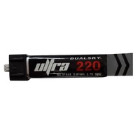 Dualsky 220mah 1S, 50C LiPo Battery, UMX Plug, DSBXP02201ULT