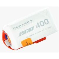 Dualsky LiPo Battery ECO 400mAH 2S 30C w/JST, DSBXP04002EX