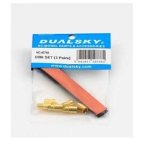 Dualsky 6.0mm Bullet Connectors, 3 pairs