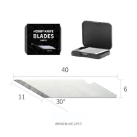 DSPIAE Hobby Knife Blades - Broad (20pcs)