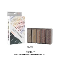 DSPIAE Coarse Mesh Adhesive Sandpaper Set 180 mesh ~ 800 mesh (100 pieces)