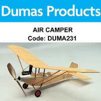 DUMAS 231 AIR CAMPER WALNUT SCALE 18 INCH WINGSPAN RUBBER POWERED