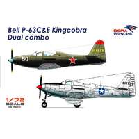 Dora Wings 1/72 Bell P-63C&E Kingcobra Dual combo (2 in 1) Plastic Model Kit [7201D]