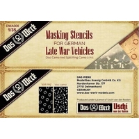 Daswerk A006 German Late War Masking Stencils Plastic Model Kit