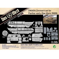 Daswerk A014 1/35 Zimmerit Set for Panther early (DB pattern) Plastic Model Kit