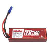Dynamite 7.4v 5000mah 2S 50C Hard Case LiPo Battery EC5, DYNB3810EC