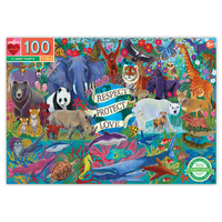 Eeboo 100pc Planet Earth Puzzle