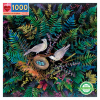 eeBoo 1000pc Birds in Fern Jigsaw Puzzle