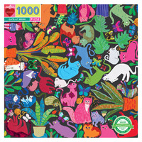 Eeboo 1000pc Cats At Work Puzzle
