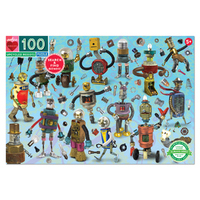 Eeboo 100pc Upcycled Robot Puzzle