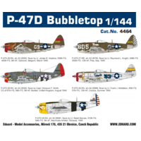 Eduard 4464 1/144 P-47D Bubbletop Plastic Model Kit