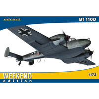 Eduard 1/72 Bf 110D Plastic Model Kit 7420