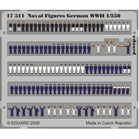 Eduard 1/350 Naval Figures German WWII Photo Etched Set [17511]