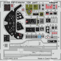 Eduard 1/24 F6F-5 interior Photo-etch set (Airfix) 23032