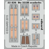 Eduard 32826 1/32 Do 335B seatbelts Photo Etched Set (Hong Kong Models)