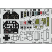 Eduard 32940 1/32 P-40F Photo-etch set (Trumpeter)