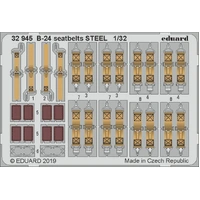 Eduard 32945 1/32 B-24 seatbelts STEEL Photo Etched Set (Hobby Boss)