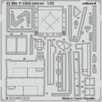 Eduard 1/32 F104G interior detail set (Italeri) 32958