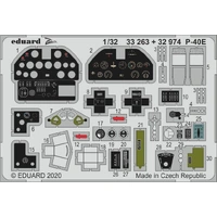Eduard 32974 1/32 P-40E interior Photo etched parts