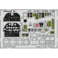 Eduard 1/32 P-40M interior Photo etched parts 32988